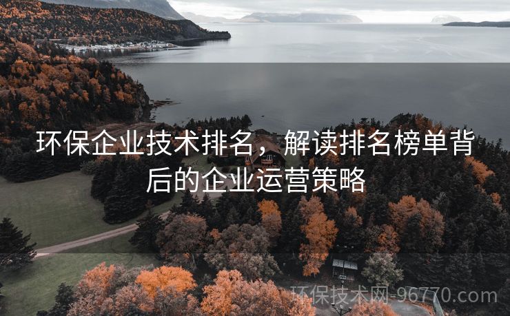 環(huán)保企業(yè)技術(shù)排名，解讀排名榜單背后的企業(yè)運(yùn)營策略